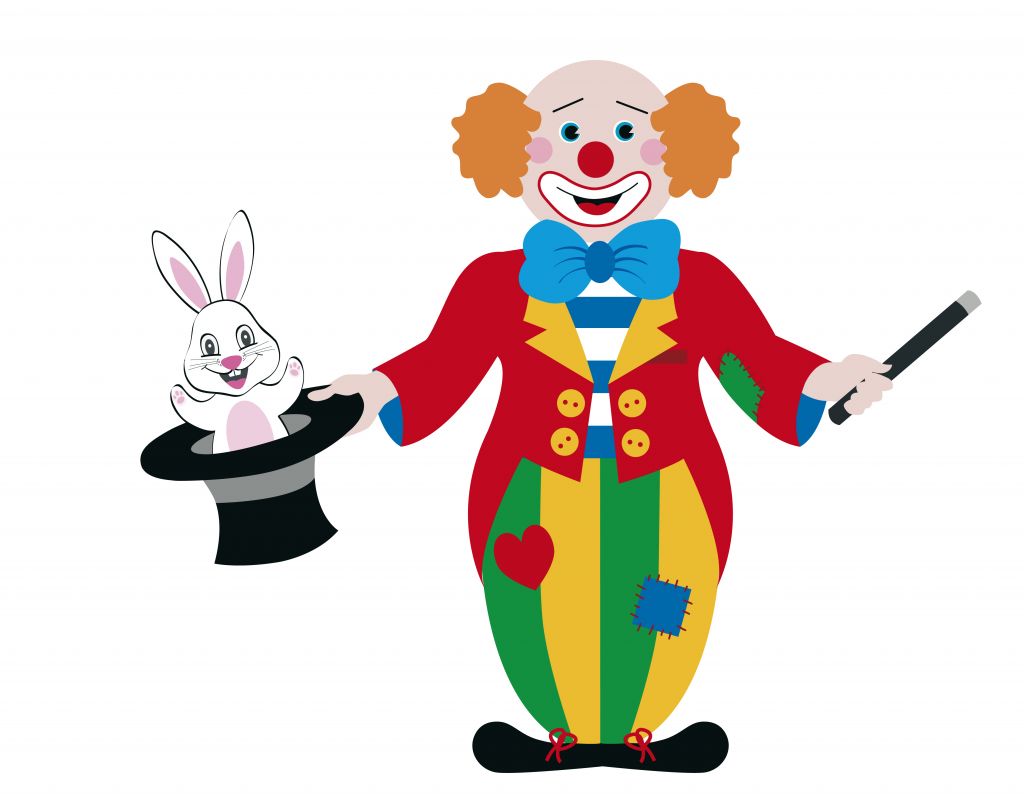 Party clown image clip art 