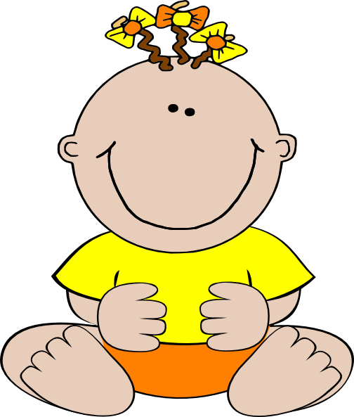 Spring Time Baby Clip art 