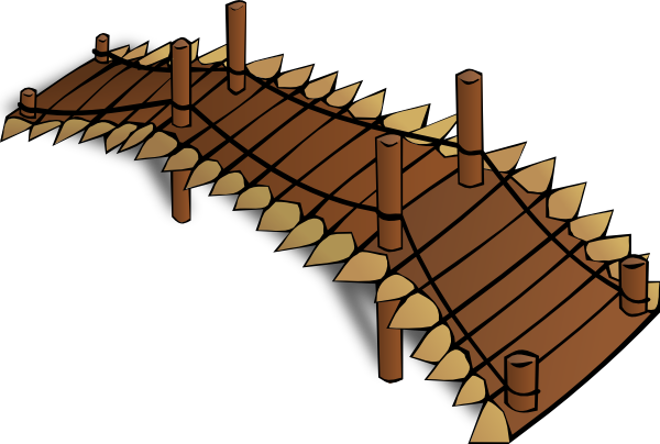 Wooden Bridge Clip Art at Clker 
