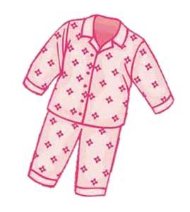 pink pajamas clipart - Clip Art Library