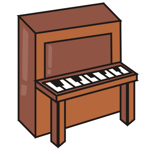Girl Keyboard Cliparts