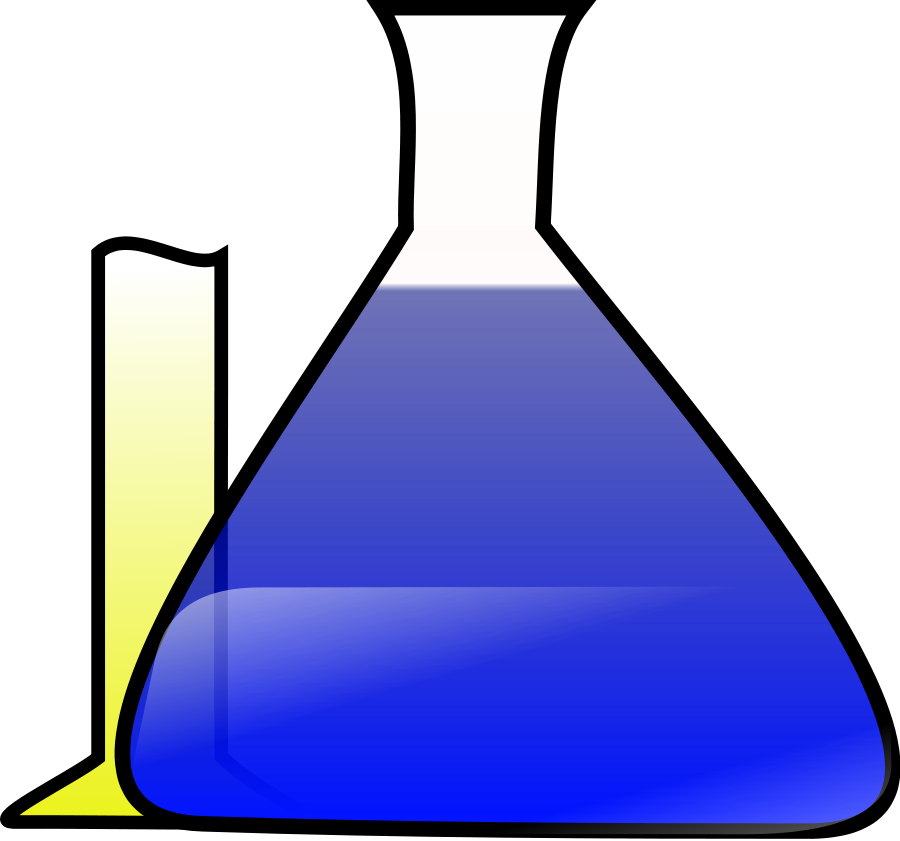 Beuta chemical flask medium 600pixel clipart, vector clip art 
