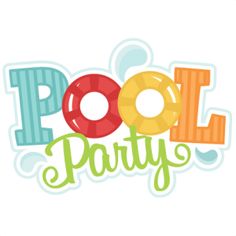 Pool party free clipart 