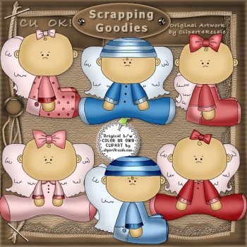 Baby Angels by Clipart 4 Resale 