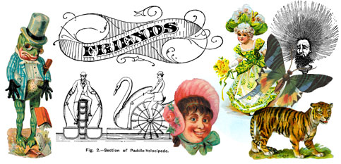 Victorian Animal Clipart 