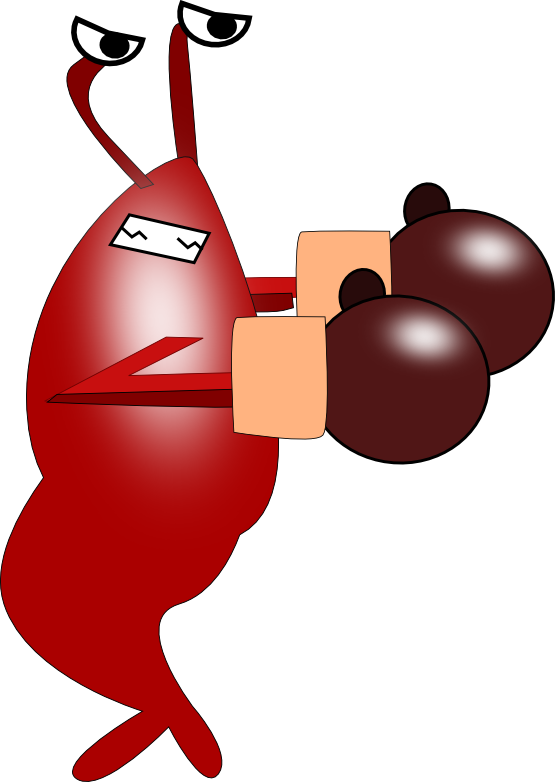 Cartoon Shrimp Cliparts