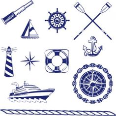Vintage Nautical Cliparts