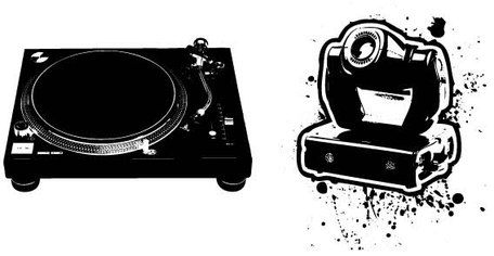 Turntable Clip Art, Vector Turntable 