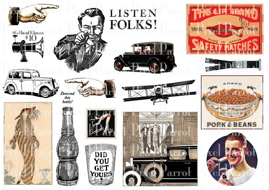 Men Scrapbooking Cliparts