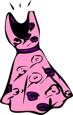 Clip Art: Basic Words: Coat Color Labeled