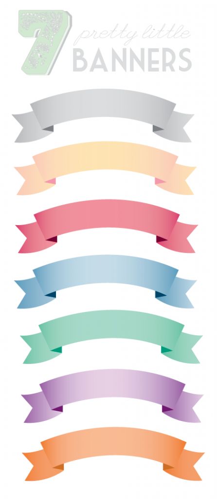 papercraft free clip art downloads banners 