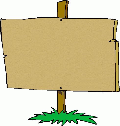 Wooden Blank Sign Clipart 