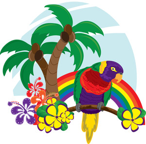 Sitting Parrot Cliparts