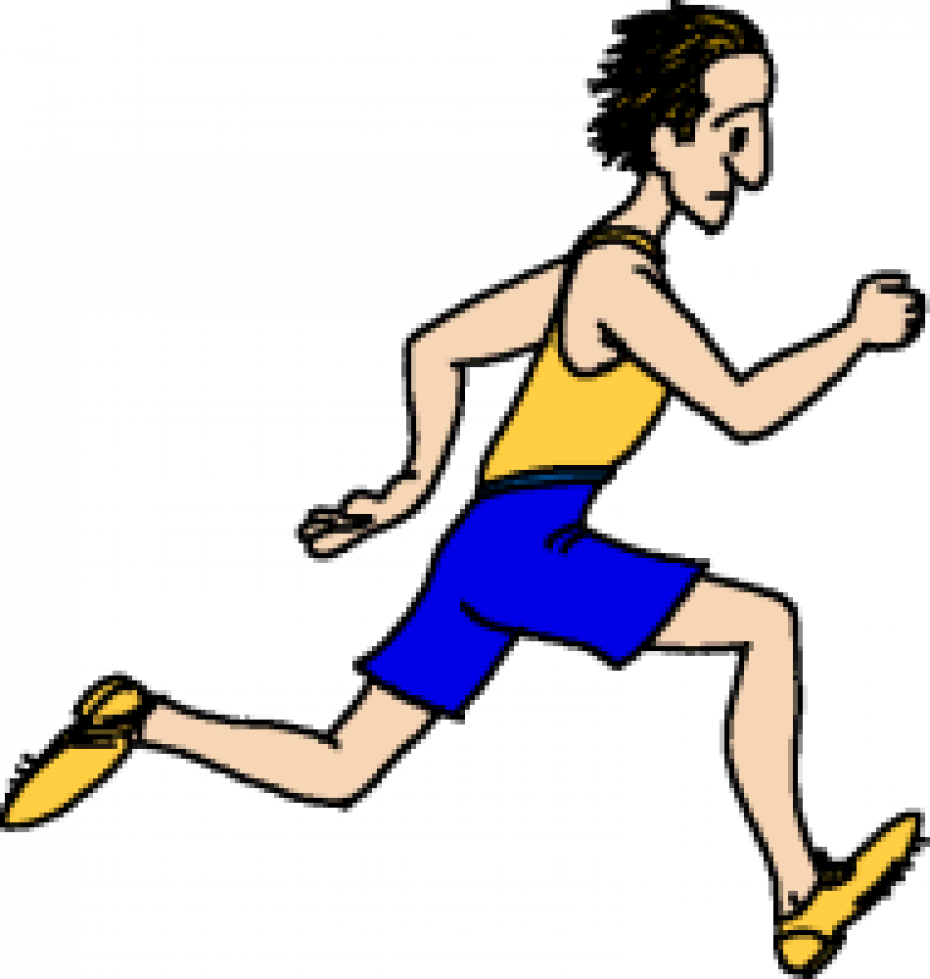 moving track runner clipart
