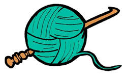 crochet yarn clip art