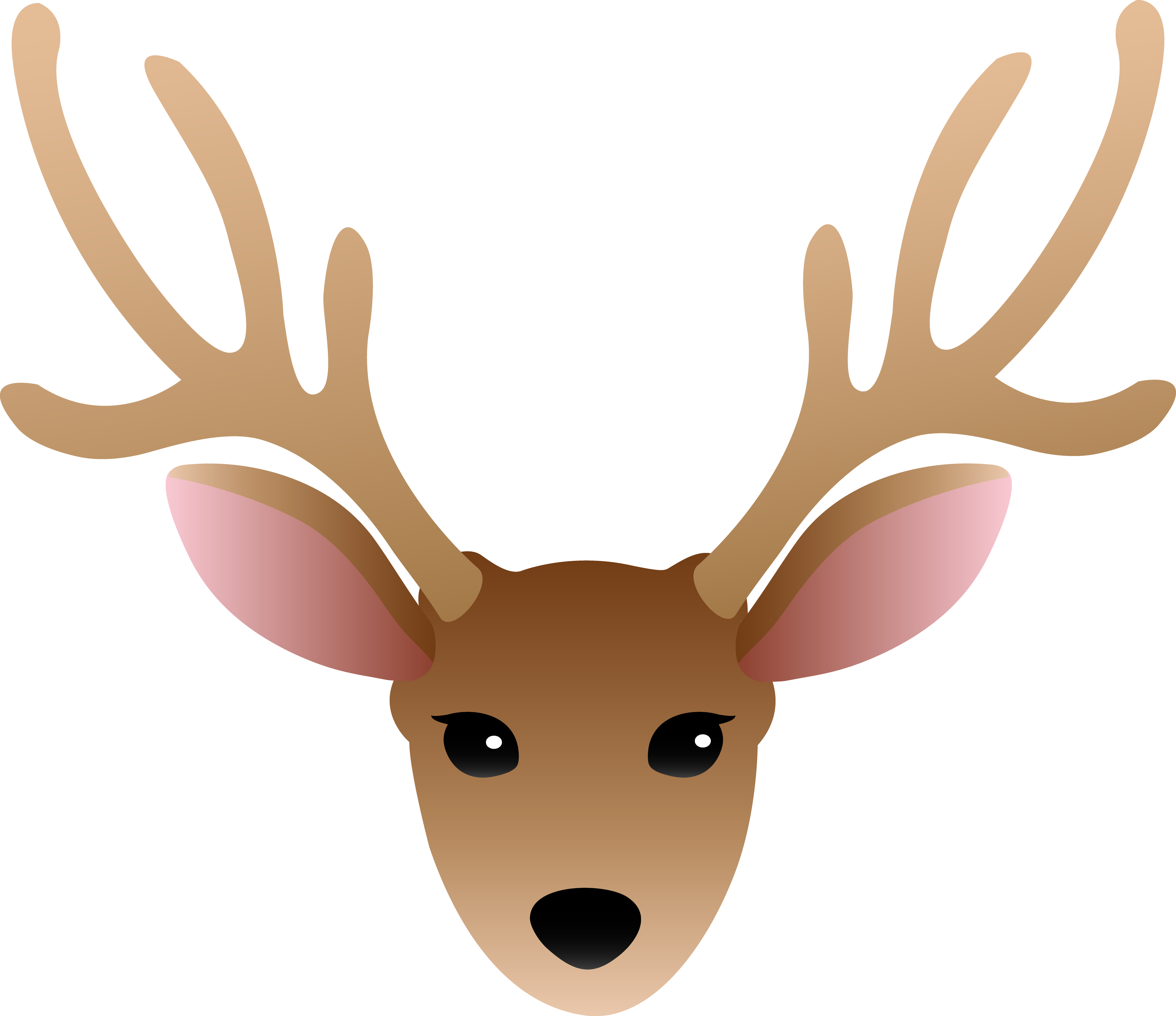 Deer Reading Cliparts