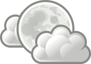 Weather Few Clouds Night Clip Art at Clker 