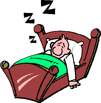clipart sleeping in bed