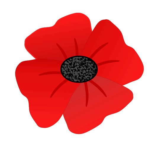 Red Poppy Flowers Clipart 