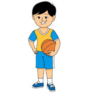Toddler Basketball Cliparts