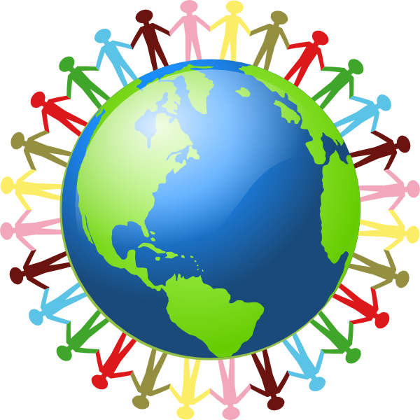 People Holding Hands Around The World Clip Art at Clker 