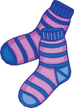 Purple Sock Clip Art at  - vector clip art online, royalty free &  public domain