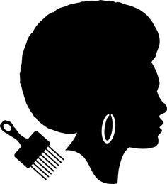 African Woman Silhouette Clip Art 
