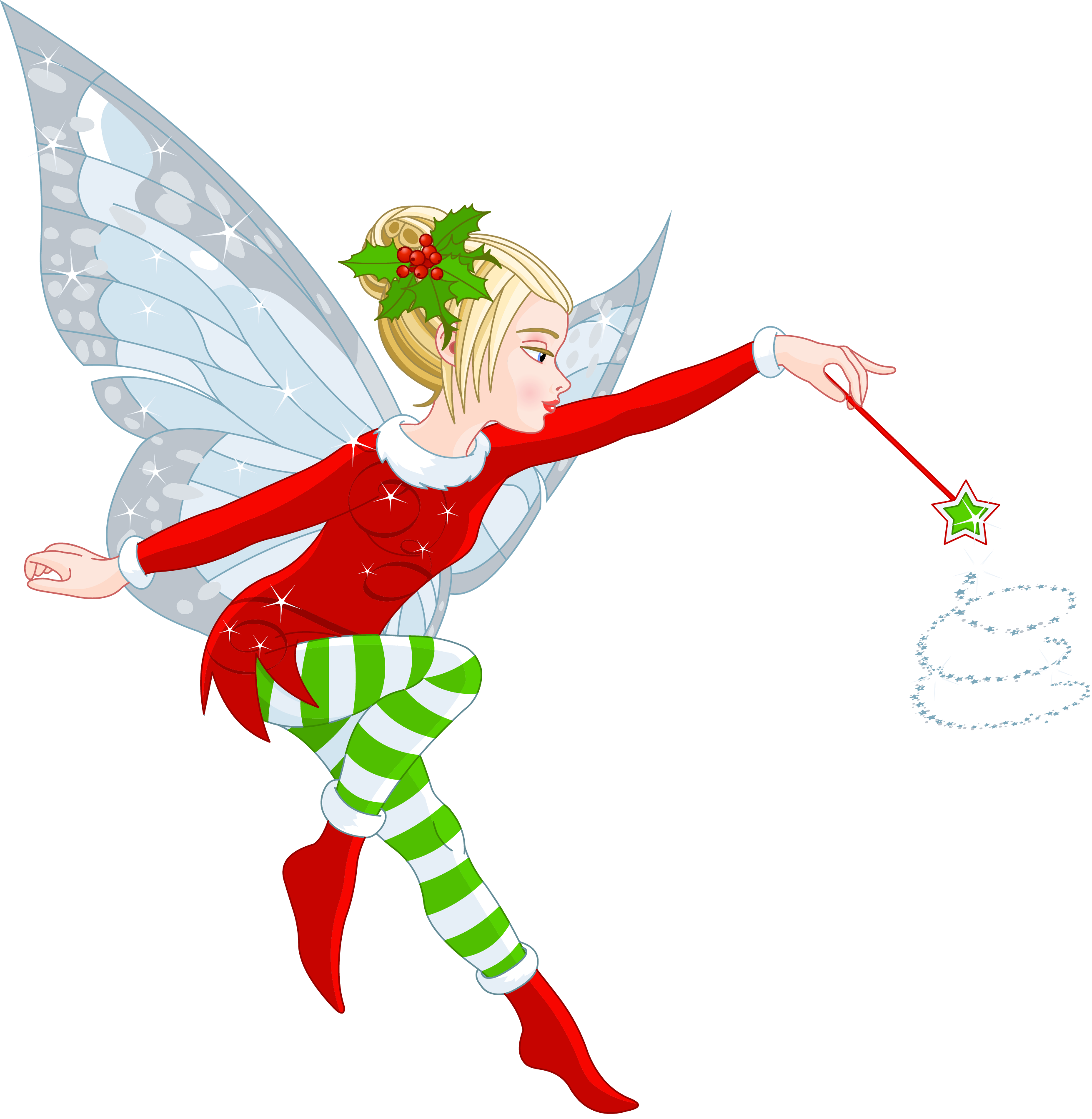 Transparent Christmas Elf Girl PNG Clipart 