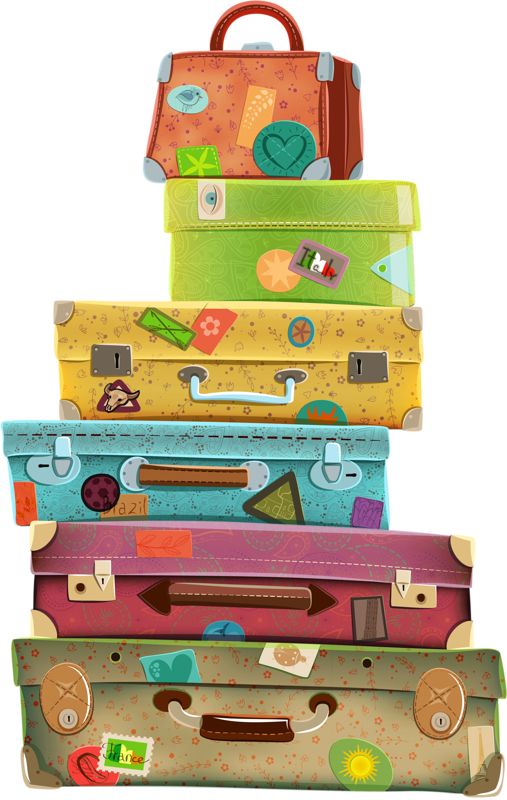 illustr.quenalbertini: Suitcases, clipart … 