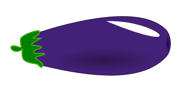 Cartoon Eggplant Cliparts