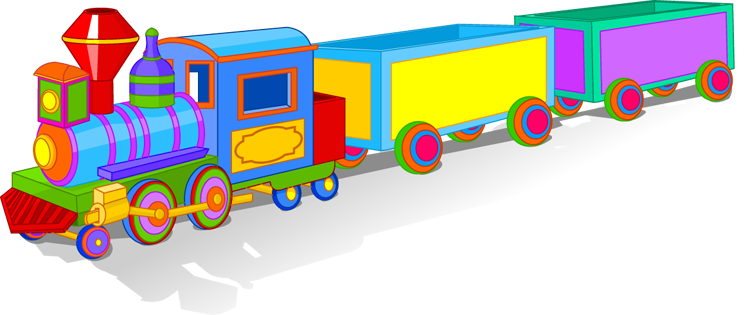Toy train clip art 