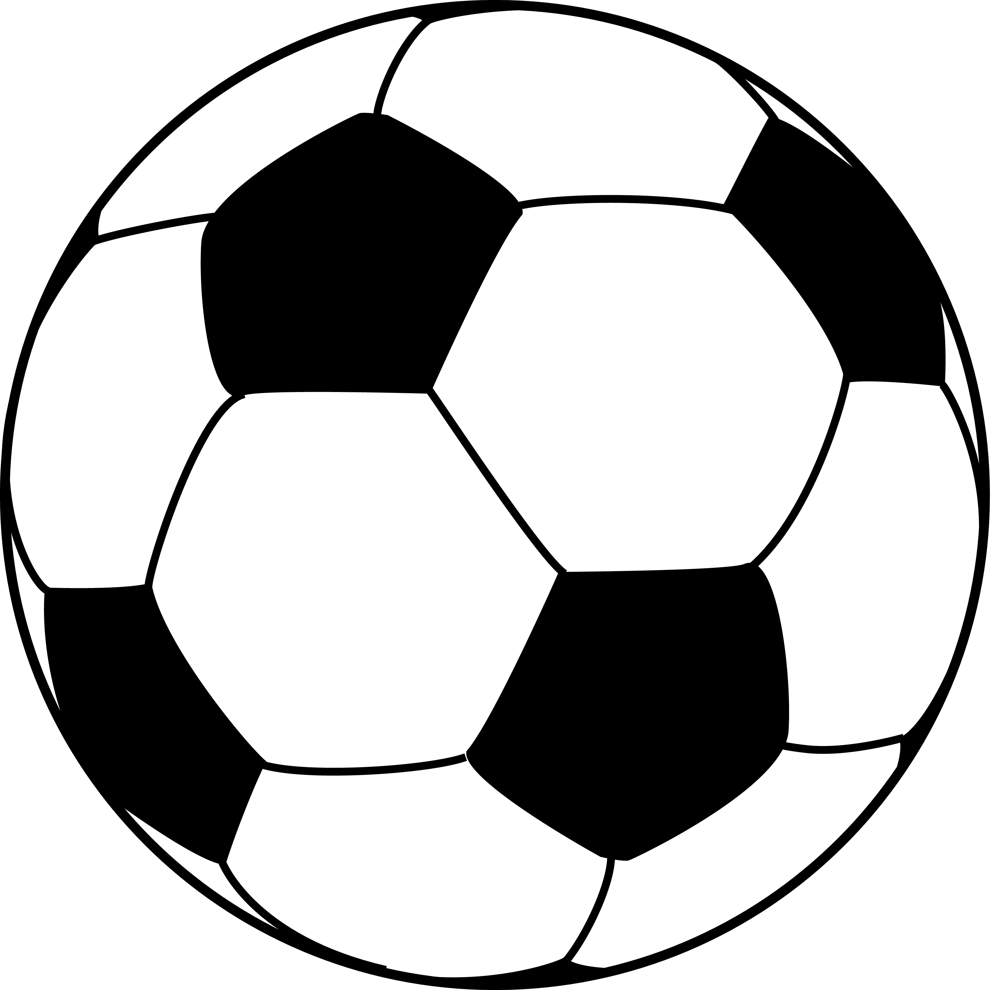 Soccer Ball Outline 