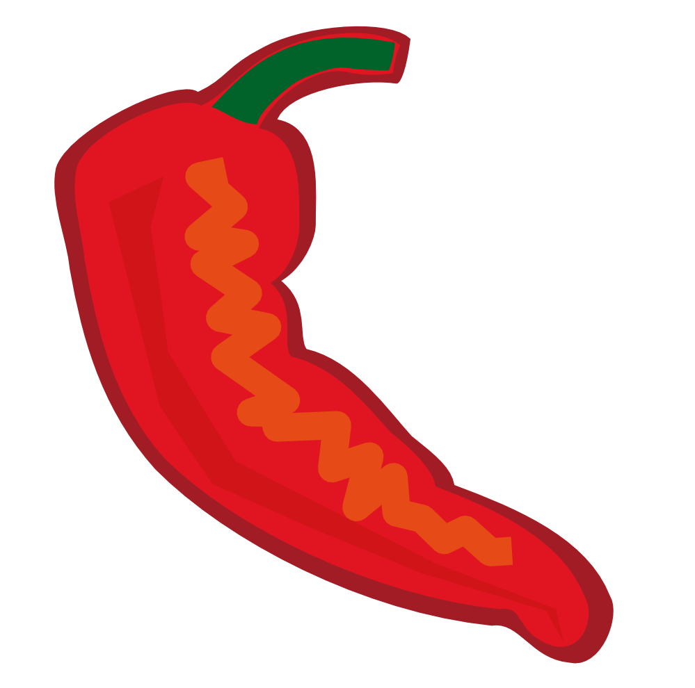 Red chili peppers clipart 