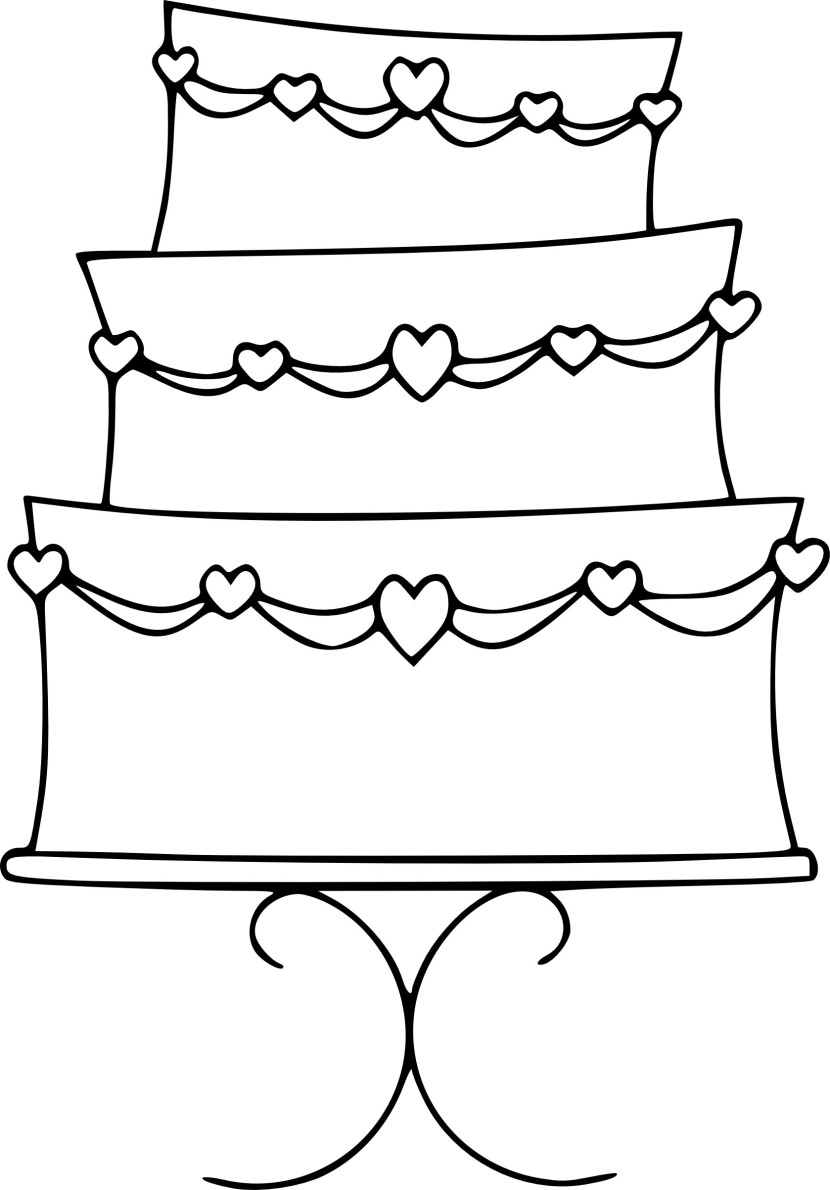 Clipart wedding cake 