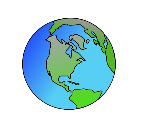free world globe clipart