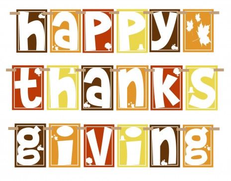 Thankful Thanksgiving Cliparts