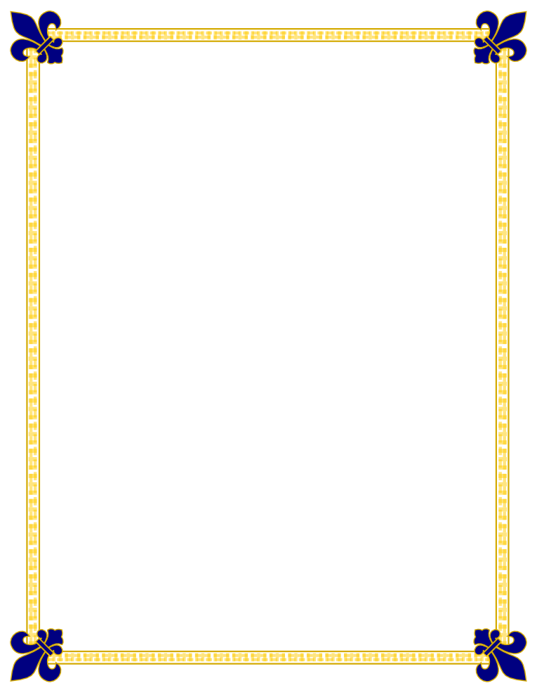 Gold Page Border 