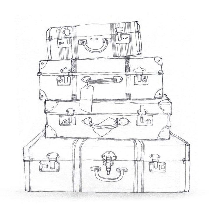 17+ Vintage Luggage Clipart 