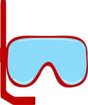 Clipart swimming goggles 