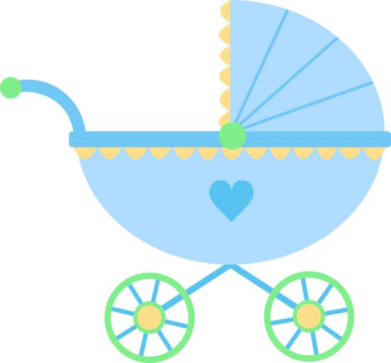 Baby stroller image clip art 