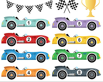 free clipart race cars