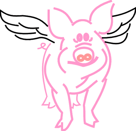 Flying Pig Cliparts