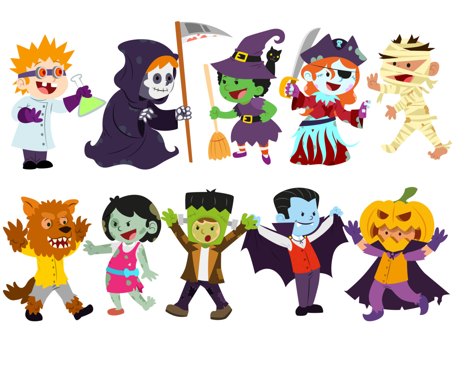Free Halloween Monster Clipart For Kids