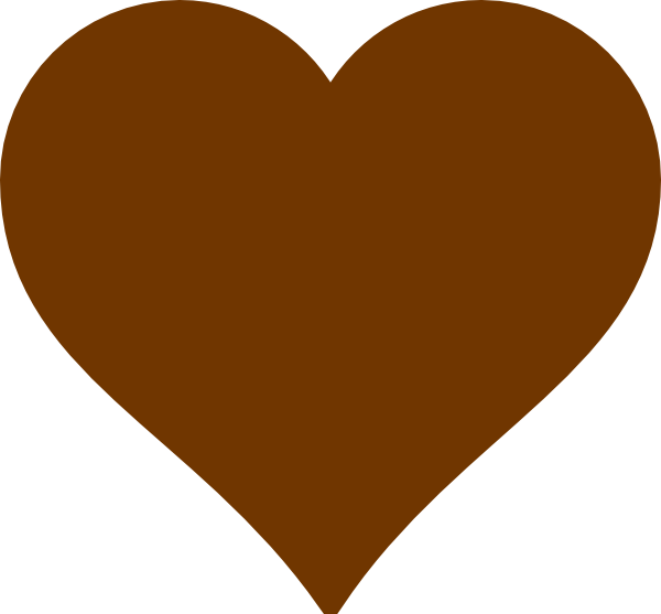 Brown Heart Clip Art at Clker 