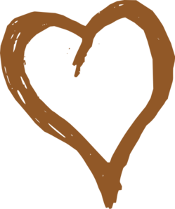 Brown Heart Clip Art at Clker 