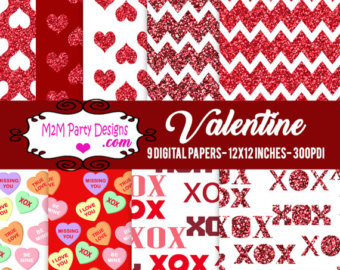 Love Hearts Clipart pink hearts clipart love by M2MPartyDesigns 