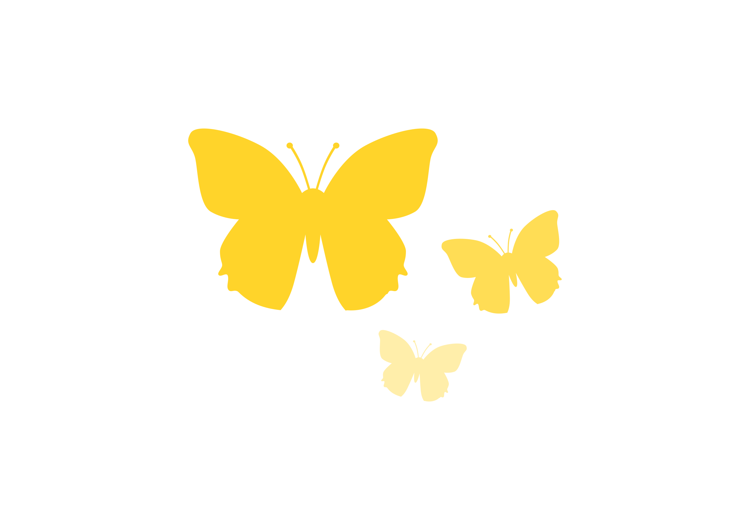 Yellow Butterfly Clip Art 