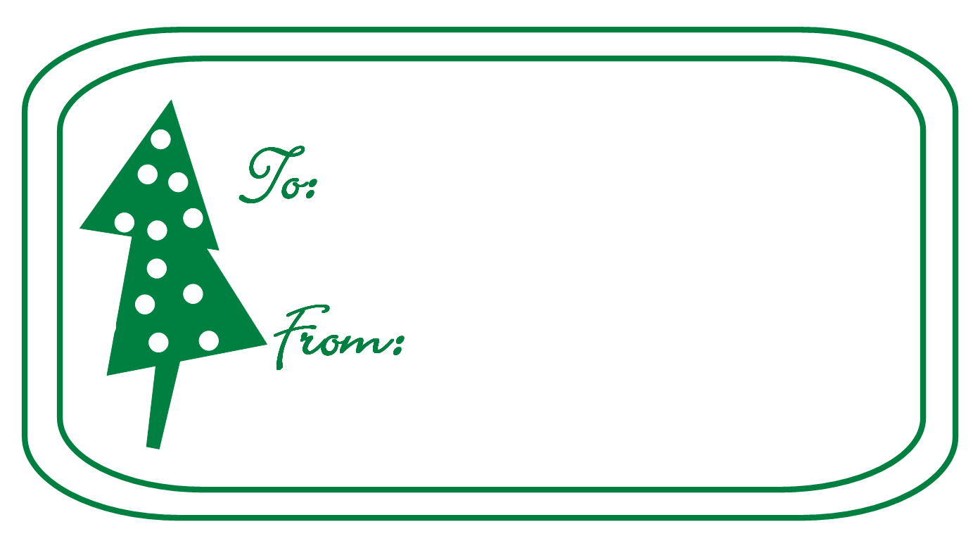 Christmas Tag Clipart