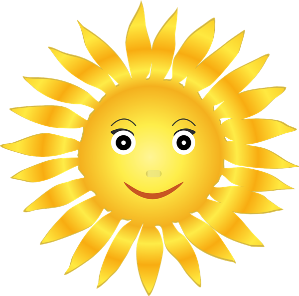 Clipart Smiling Sun Face Clip Art Library