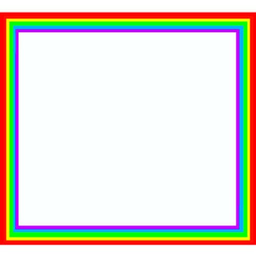Rainbow Border Clipart 